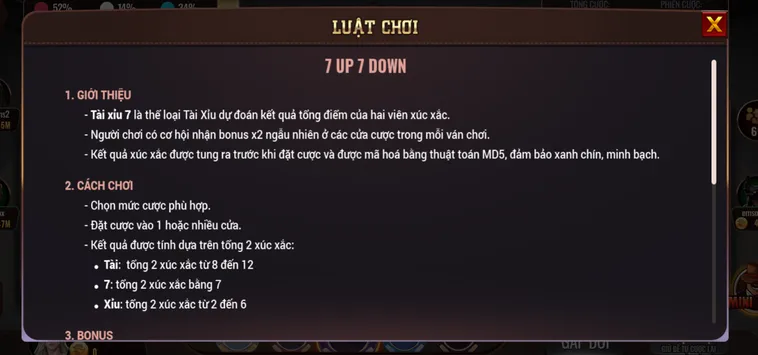 7 Up Down Tại BomWin Sảnh Game Dự Đoán Đẳng Cấp Với Tỷ Lệ Thắng Vô Cùng Hấp Dẫn