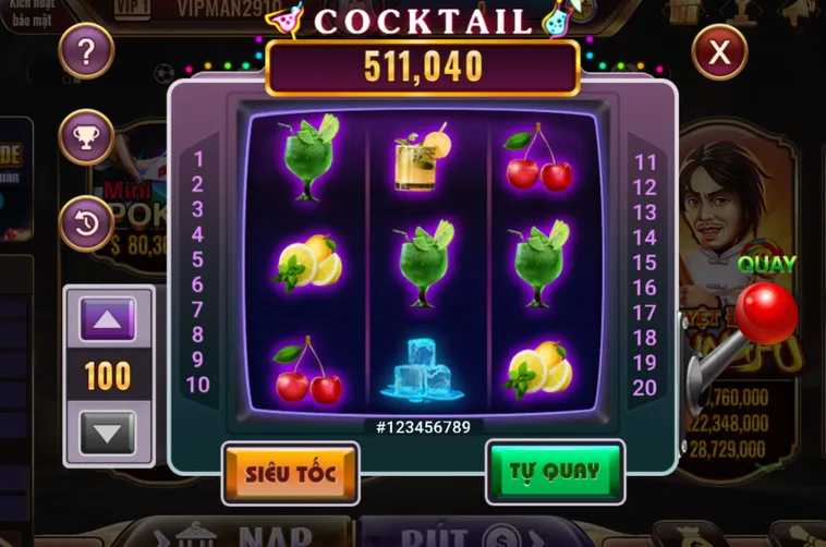 Chinh Phục Thế Giới Slot Game Cocktail Tại BomWin Với Tỷ Lệ Thưởng Cực Khủng