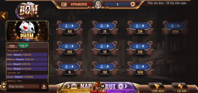 Phỏm Tại BomWin Sân Chơi Đấu Trí Đỉnh Cao Cho Mọi Game Thủ