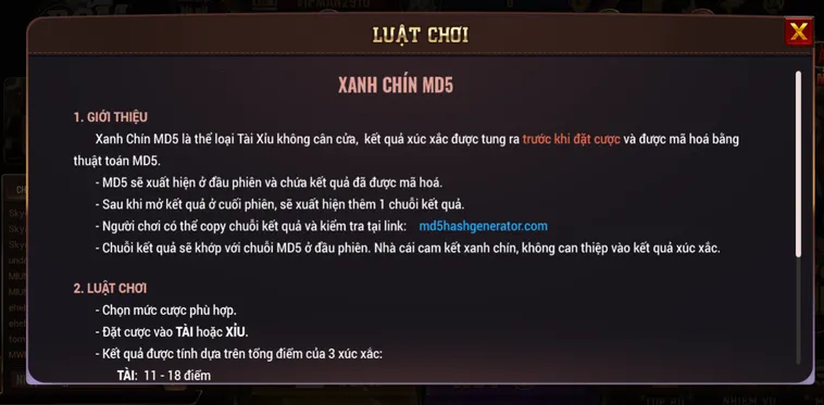 Tài Xỉu MD5 Tại BomWin Sân Chơi Đấu Trí Đẳng Cấp Với Tỷ Lệ Thắng Lớn